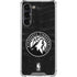 NBA Minnesota Timberwolves Black Animal Print Galaxy S24 FE Clear Case